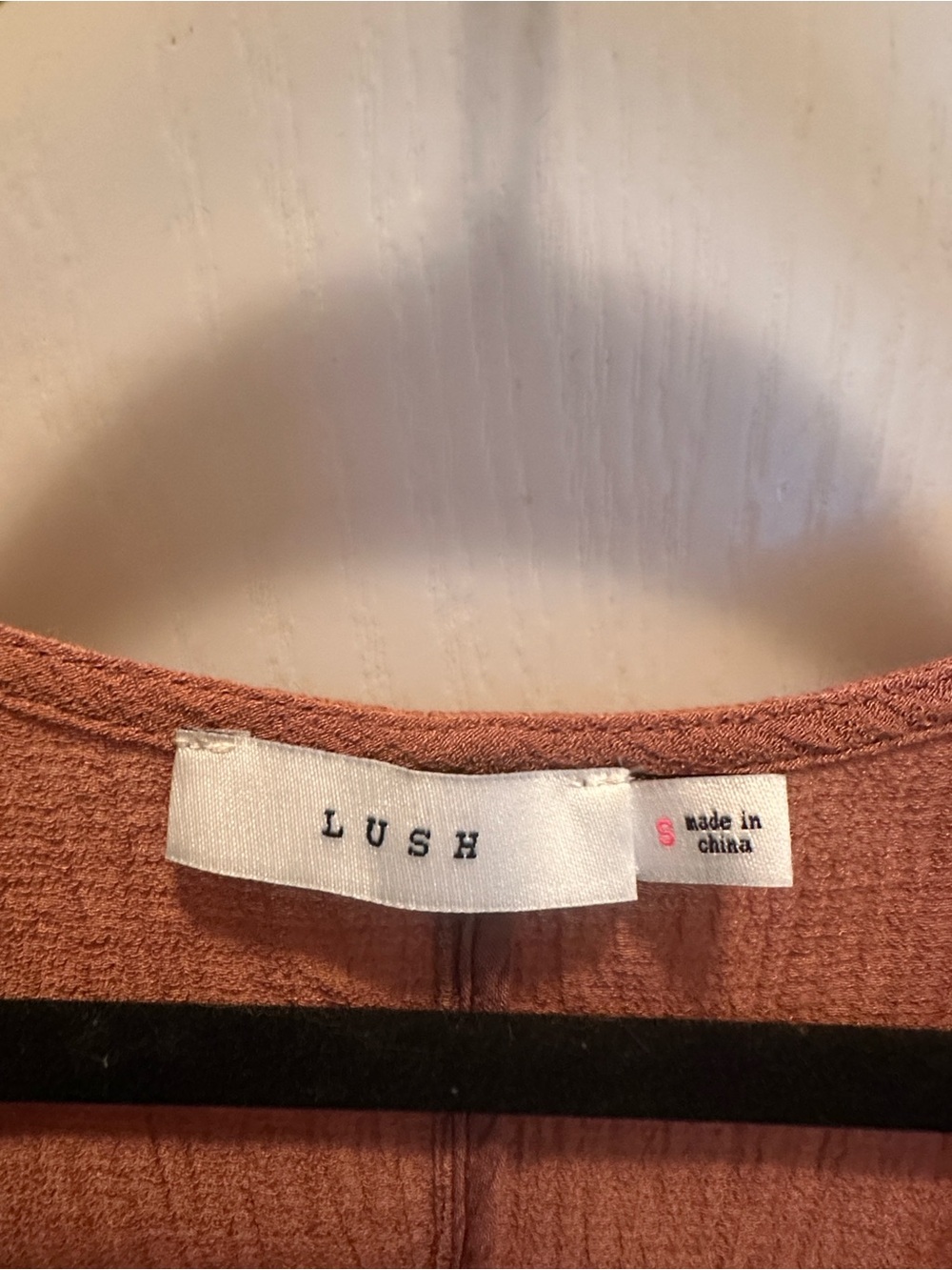 Lush Rust Button-Front Maxi Dress - Picture 3 of 5